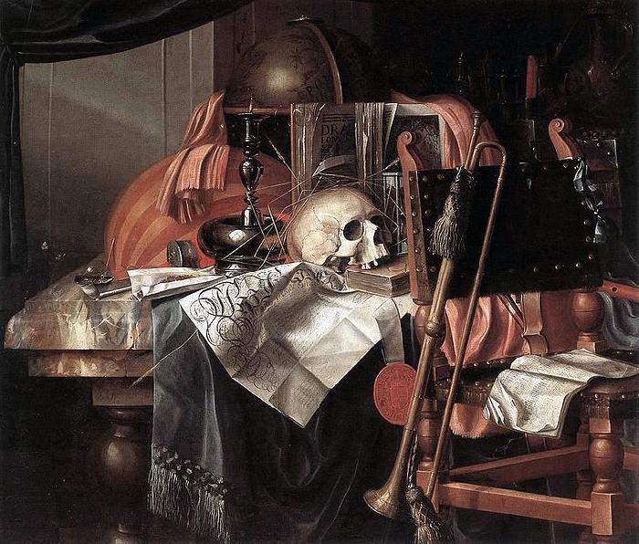 Franciscus Gysbrechts Vanitas oil painting image